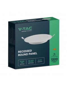 7861-Mini Pannello LED  LM/W Rotondo da Incasso Compatibile con Foro -mm Colore Bianco -1 2