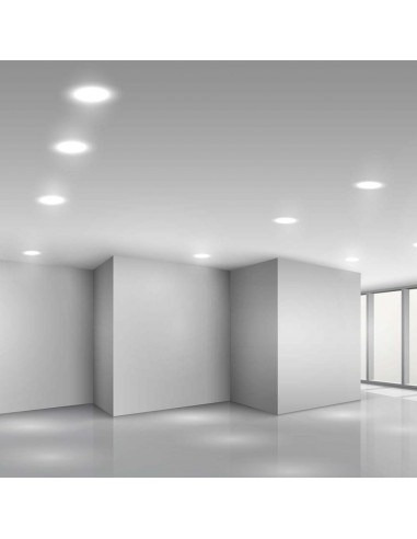 7861-Mini Pannello LED  LM/W Rotondo da Incasso Compatibile con Foro -mm Colore Bianco -5