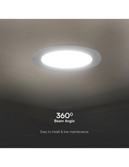 78611-Mini Pannello LED Chip Samsung  Rotondo da Incasso Compatibile con Foro -mm Colore Bianco -7