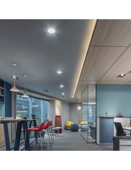 7864-Mini Pannello LED  Rotondo da Incasso Compatibile con Foro -mm Colore Bianco -4