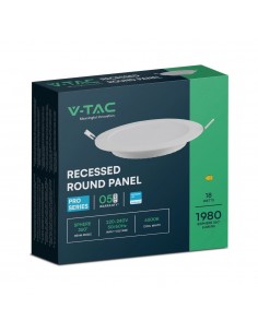 78661-Mini Pannello LED Chip Samsung  Rotondo da Incasso Compatibile con Foro -mm Colore Bianco -1 2