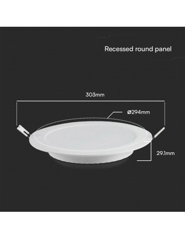 78681-Mini Pannello LED Chip Samsung  Rotondo da Incasso Compatibile con Foro -mm Colore Bianco -3