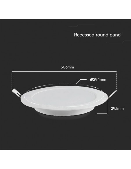 78681-Mini Pannello LED Chip Samsung  Rotondo da Incasso Compatibile con Foro -mm Colore Bianco -3