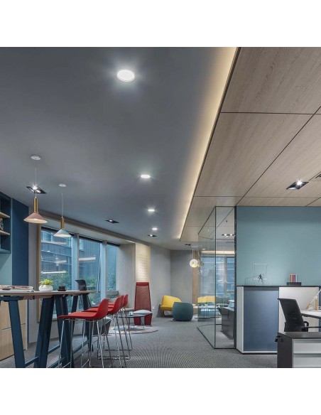 78691-Mini Pannello LED Chip Samsung  Rotondo da Incasso Compatibile con Foro -mm Colore Bianco -4