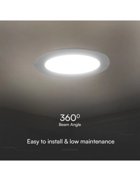 78691-Mini Pannello LED Chip Samsung  Rotondo da Incasso Compatibile con Foro -mm Colore Bianco -7