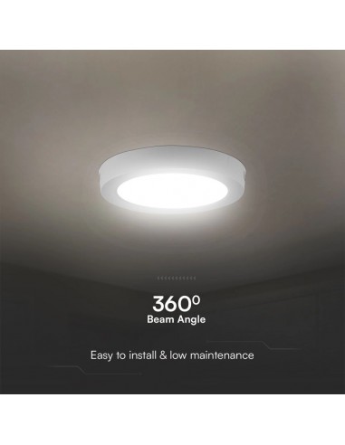 78721-Plafoniera LED Chip Samsung Tonda  LM/W Colore Bianco -7