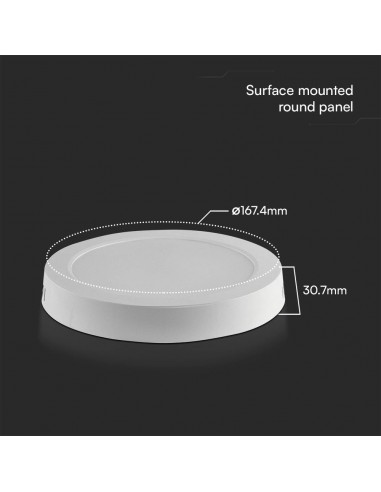 78731-Plafoniera LED Rotonda  Chip Samsung Montaggio a Plafone Colore Bianco -3