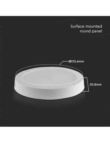 7877-Pannello LED  Montaggio a Plafone Rotondo Colore Bianco -3