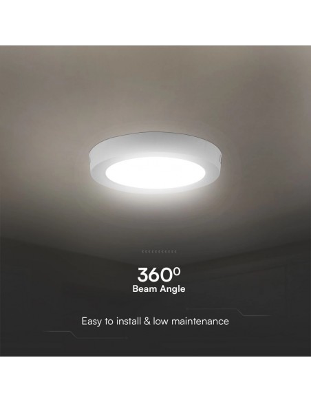 Plafoniera LED Chip Samsung Tonda 18W 110LM/W Bianco 4000K