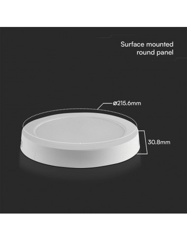 78781-Plafoniera LED Chip Samsung Tonda  LM/W Colore Bianco -3