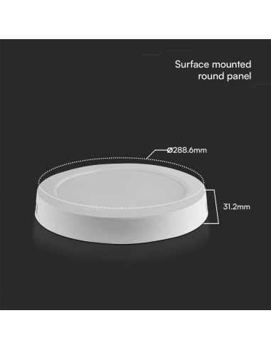 78801-Plafoniera LED Chip Samsung Rotonda  LM/W Colore Bianco -3