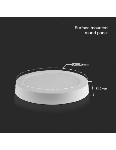 78801-Plafoniera LED Chip Samsung Rotonda  LM/W Colore Bianco -3