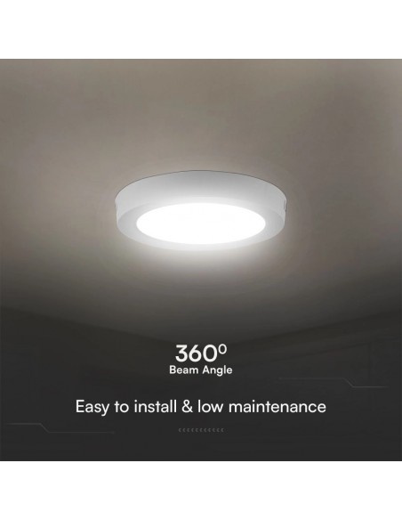 78811-Plafoniera LED Chip Samsung Rotonda  LM/W Colore Bianco -7