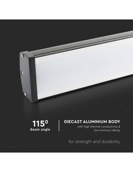 7892-Campana Industriale LED Lineare  Colore Nero  -6