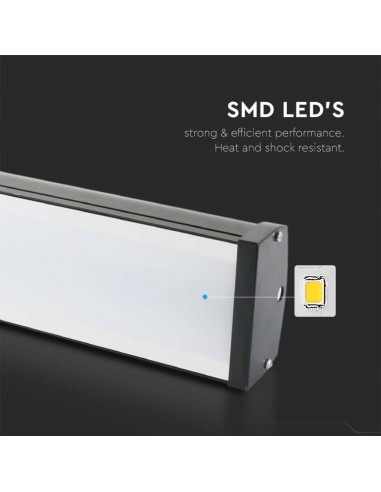 7893-Campana Industriale LED Lineare  Colore Nero  -5