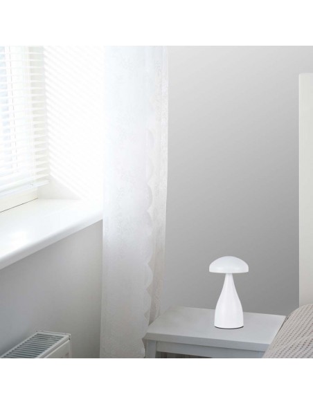 7896-Lampada LED da Tavolo  con Batteria mAh Ricaricabile USB C Colore Bianco in Metallo Touch Dimmerabile in-5