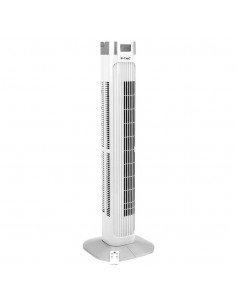 7900-Ventilatore a Torre  con Display LED con Indicatore di Temperatura e Telecomando Colore Bianco cm-1