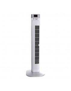 7900-Ventilatore a Torre  con Display LED con Indicatore di Temperatura e Telecomando Colore Bianco cm-1 2