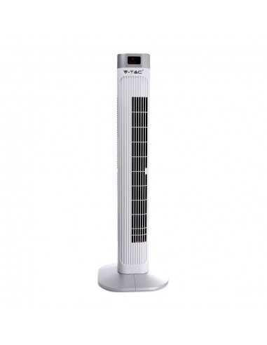 7900-Ventilatore a Torre  con Display LED con Indicatore di Temperatura e Telecomando Colore Bianco cm-2