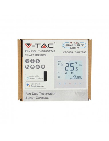 7908-Termostato WiFi Compatibile con Amazon Alexa e Google Home-2