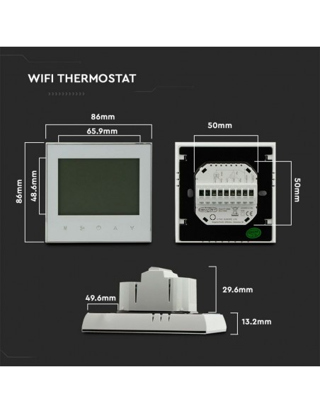 7908-Termostato WiFi Compatibile con Amazon Alexa e Google Home-3