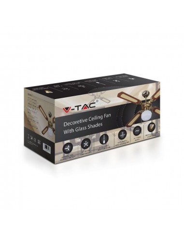 7914-Ventilatore LED da Soffitto E con Motore a Corrente Alternata da   pale-2