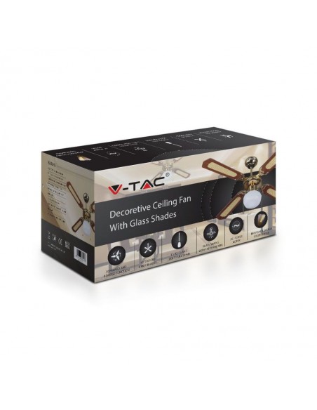 7914-Ventilatore LED da Soffitto E con Motore a Corrente Alternata da   pale-2