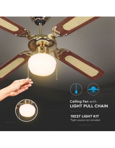 7914-Ventilatore LED da Soffitto E con Motore a Corrente Alternata da   pale-5