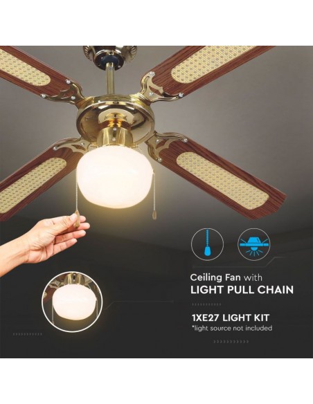 7914-Ventilatore LED da Soffitto E con Motore a Corrente Alternata da   pale-5