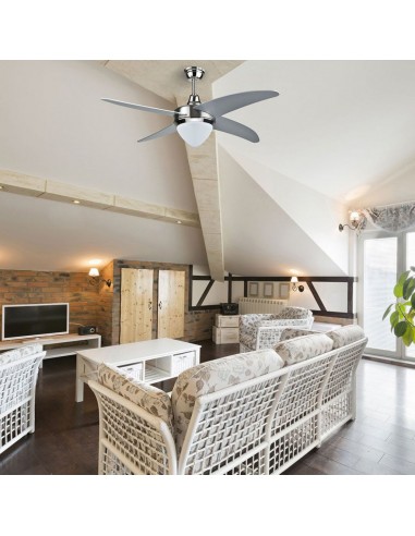 7915-Ventilatore LED da Soffitto   in  con Motore a Corrente Alternata da  con Telecomando  pale-4