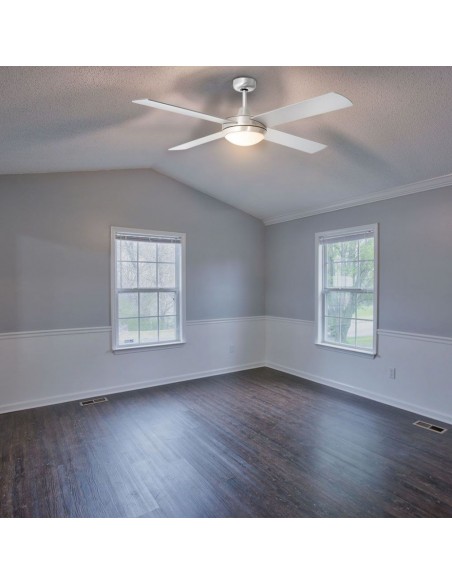 7917-Ventilatore LED da Soffitto xE con Motore a Corrente Alternata da  con Telecomando  pale-5