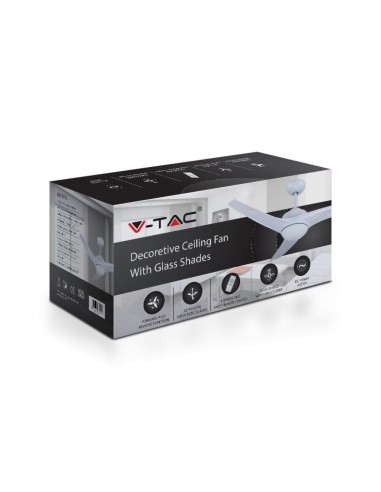 7919-Ventilatore LED da Soffitto   in  con Motore a Corrente Continua da  con Telecomando  pale-2