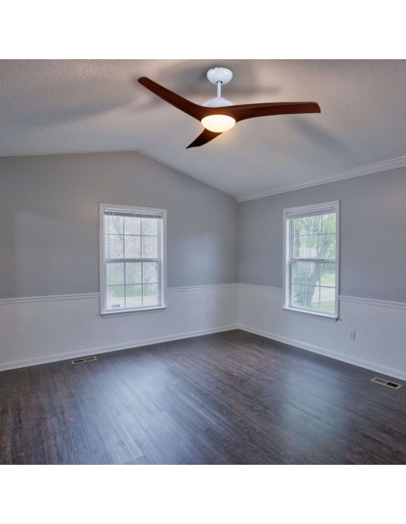 7920-Ventilatore LED da Soffitto   in  con Motore a Corrente Continua da  con Telecomando  pale Marroni-5