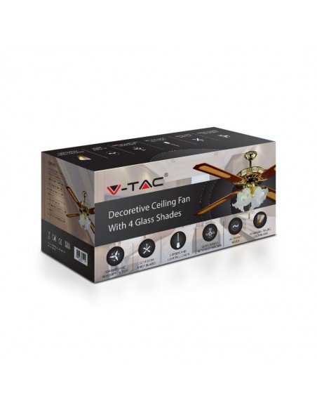 7921-Ventilatore LED da Soffitto xE in Vetro con Motore a Corrente Alternata da   pale-2