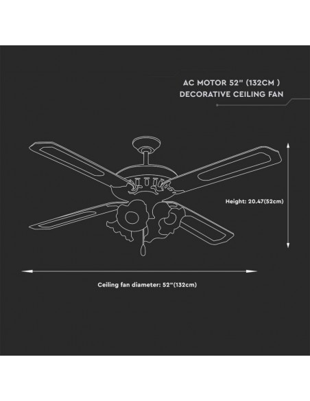 7921-Ventilatore LED da Soffitto xE in Vetro con Motore a Corrente Alternata da   pale-3