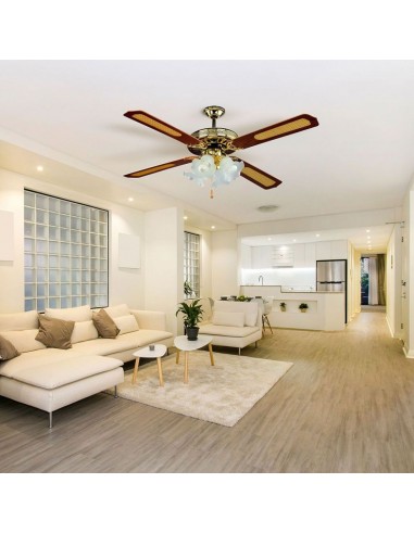 7921-Ventilatore LED da Soffitto xE in Vetro con Motore a Corrente Alternata da   pale-4