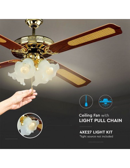 7921-Ventilatore LED da Soffitto xE in Vetro con Motore a Corrente Alternata da   pale-5