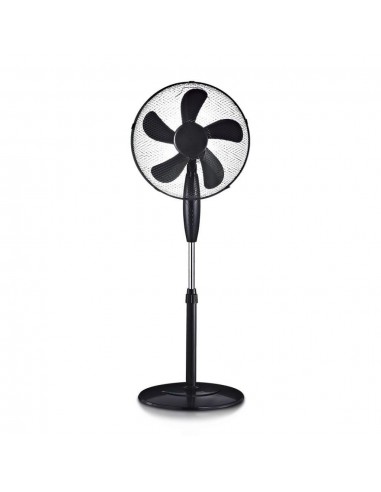 7923-Ventilatore con Base Rotonda  Altezza Regolabile Max cm  Pale a  Velocità Rotante Colore Nero-1