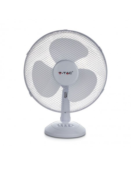 7925-Ventilatore da Scrivania   Pale a  Velocità Rotante Colore Bianco mm-1