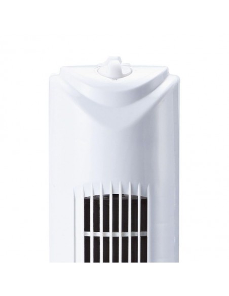 Ventilatore a Torre 45W con 3 Velocità Rotante e Funzione Timer Bianco 78,5cm