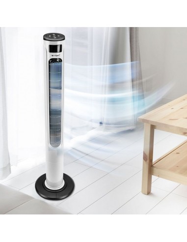 7927-Ventilatore LED a Torre  con Display Compatibile con Amazon Alexa e Google Home-2