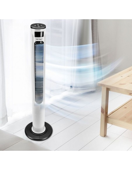 7927-Ventilatore LED a Torre  con Display Compatibile con Amazon Alexa e Google Home-2