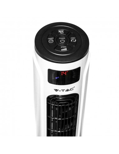 7927-Ventilatore LED a Torre  con Display Compatibile con Amazon Alexa e Google Home-6