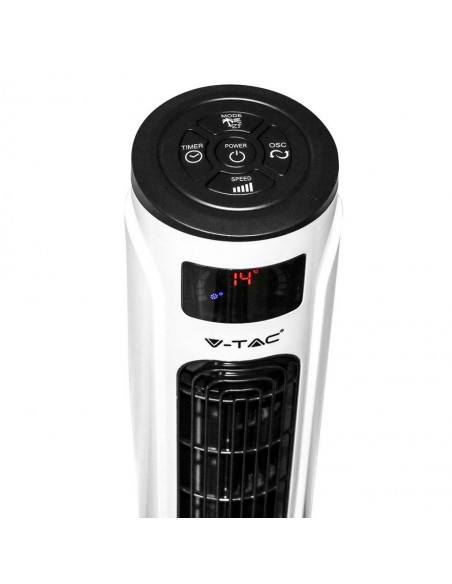 7927-Ventilatore LED a Torre  con Display Compatibile con Amazon Alexa e Google Home-6