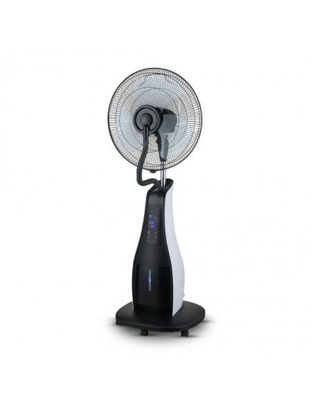 7936-Ventilatore Nebulizzatore LED  con  Pale da " Base Rotonda e Telecomando Capacità L-1