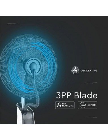 Ventilatore Nebulizzatore LED 80W con...