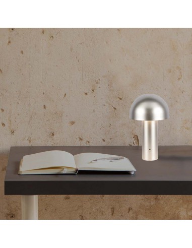 7937-Lampada LED da Tavolo  con Batteria mAh Ricaricabile USB C Colore Champagne Oro in Metallo Touch Dimmerabile in-4