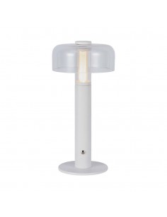 7941-Lampada LED da Tavolo  Colore Bianco e Bianco Trasparente Ricaricabile con USB C Touch Dimmerabile -1