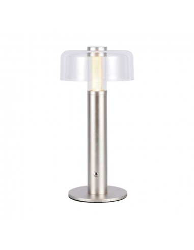 7943-Lampada LED da Tavolo  Colore Champagne e Bianco Trasparente Ricaricabile con USB C Touch Dimmerabile -1