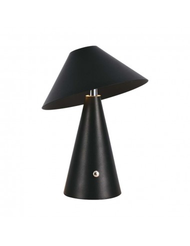 7947-Lampada LED da Tavolo  Colore Nero in Metallo Ricaricabile con USB C Touch Dimmerabile in-1